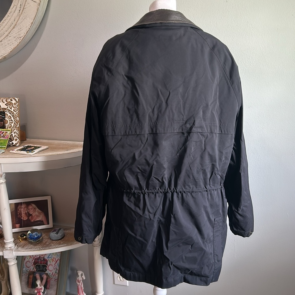 [Loro Piana] Black Jacket Olympic 1992 Plaid Lining - Size Large - Picture 5 of 11